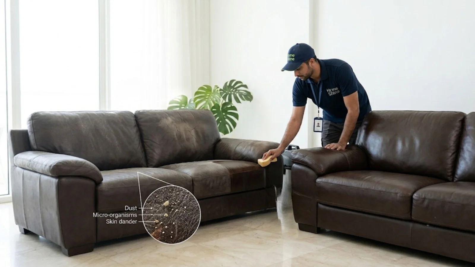 لماذا تبدو أريكتك الجلدية باهتة وكيف يساعد التنظيف الاحترافي
